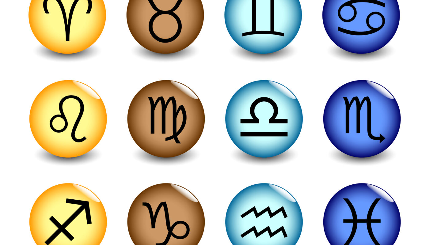 boutons de signes du zodiaque