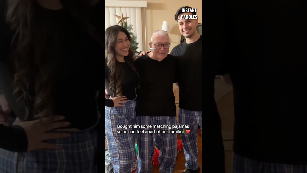 Cet homme de 86 ans est invité par ses voisins pour Noël #shorts