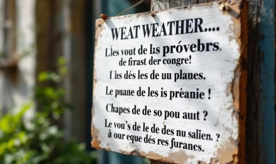 Les dictons météo encore fiables face au changement climatique