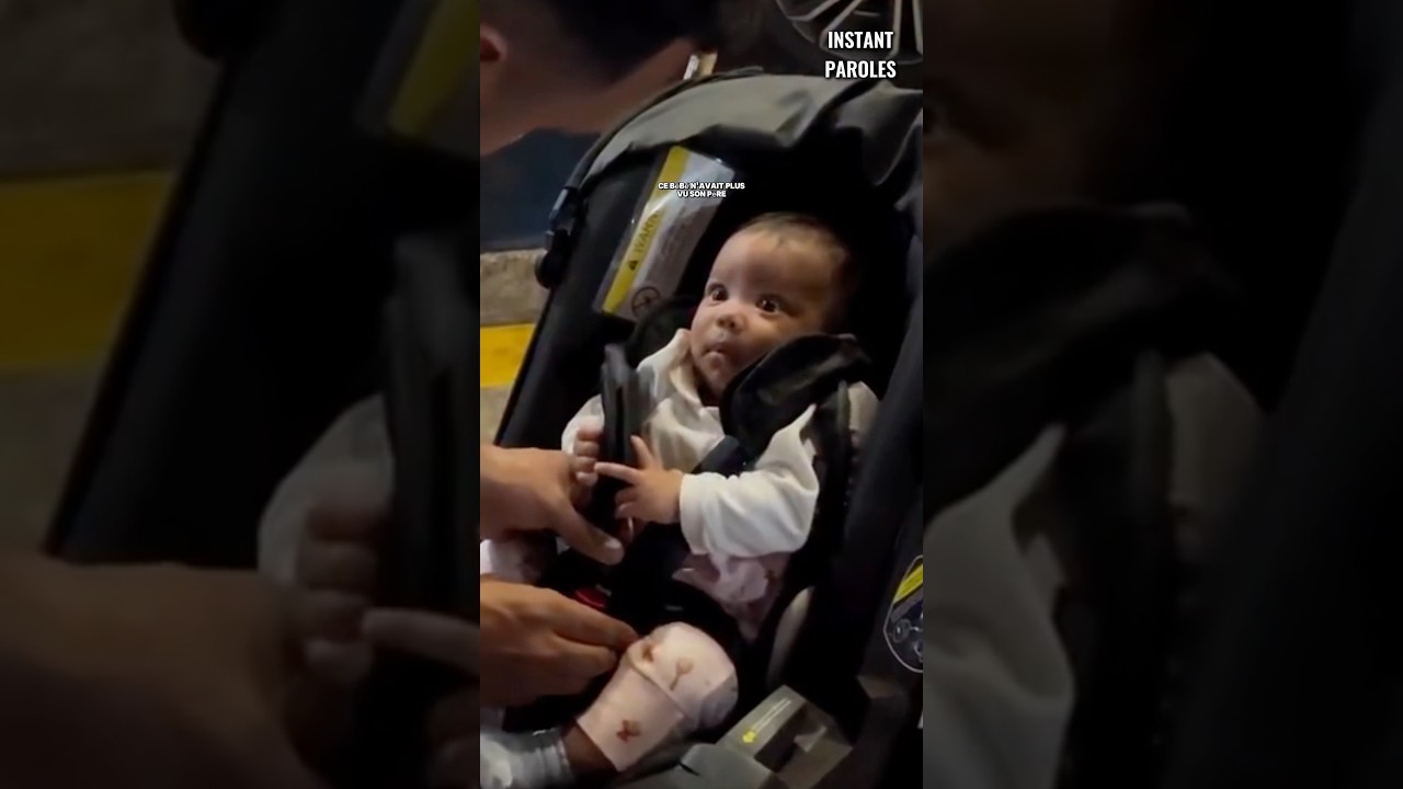 Ce bébé revoit son père après 20 jours
